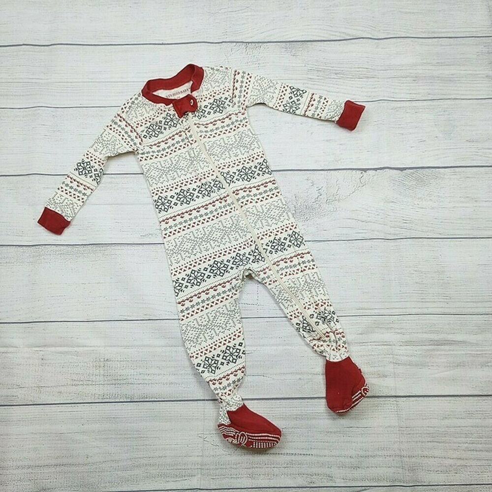 3/6m Burt's Bees Fair Isle Sleeper